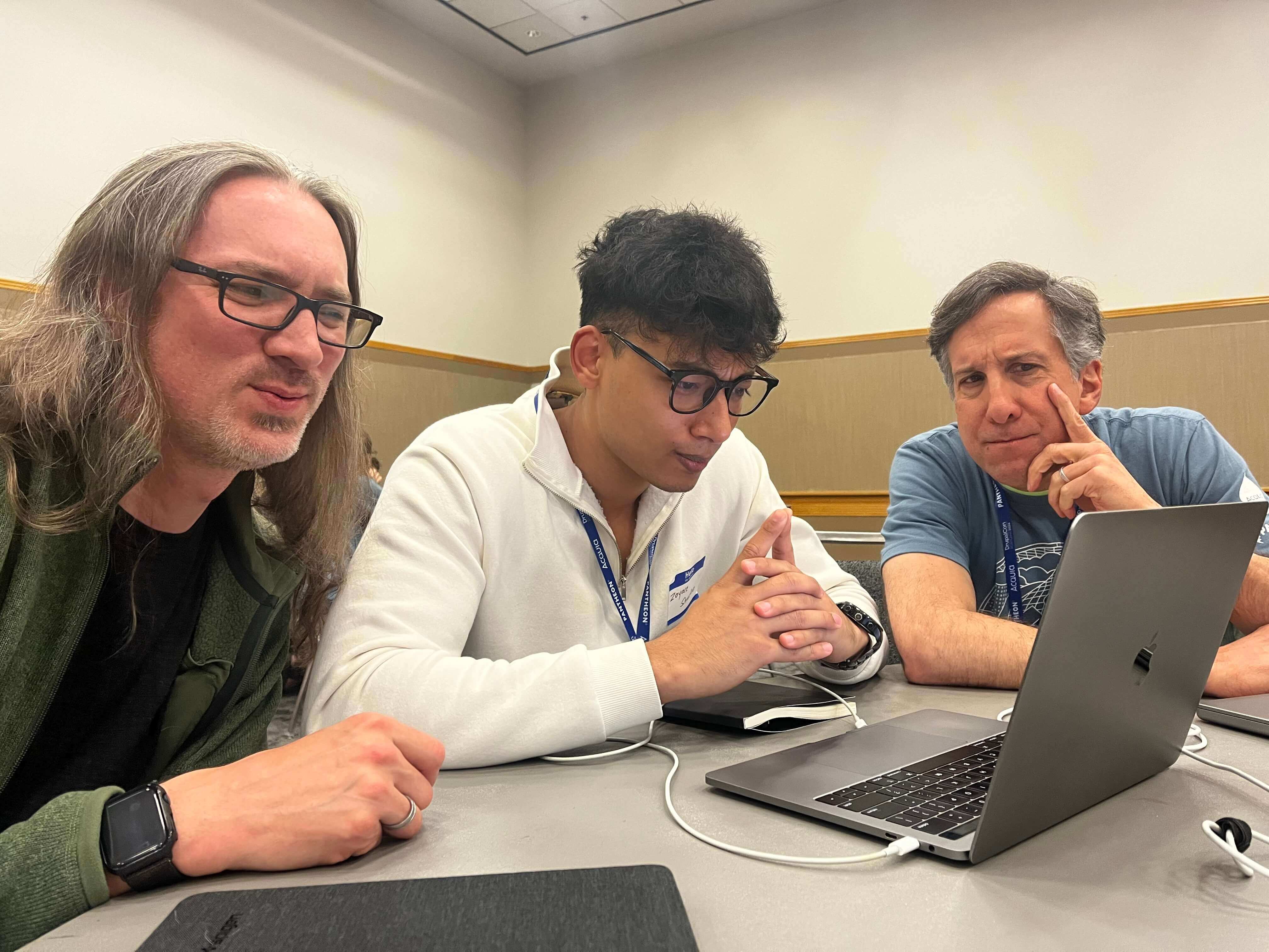 Working with Chad and Micheal